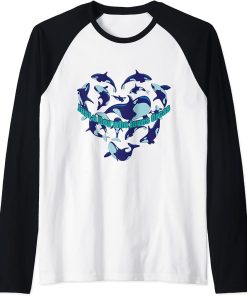 Just a Boy who loves Orcas Men Raglan Baseball Tee