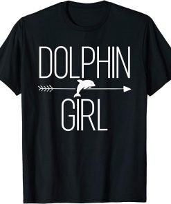 Dolphin Girl Gift For Women Beluga Fish Orca Lover T-Shirt