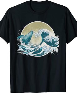 Whale Tail in Waves | Orca Ocean Great Wave kanganawa T-Shirt