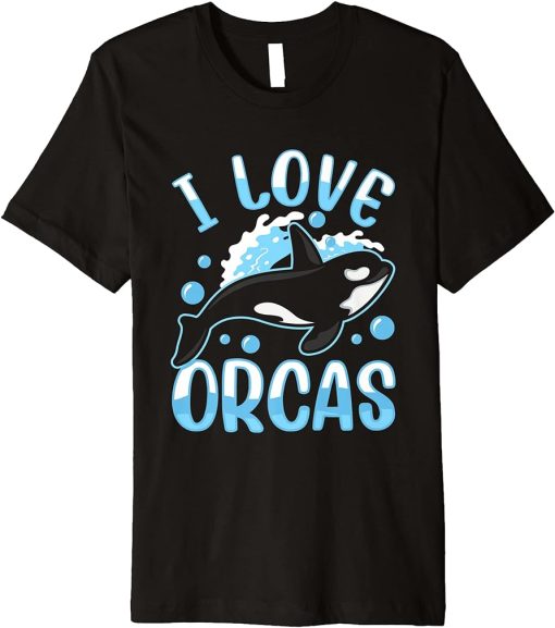 I Love Orcas Protect Sea Orca Whale Premium T-Shirt